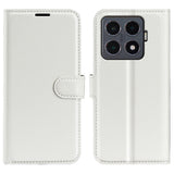 For-Xiaomi-15T-Pro-Case-Litchi-Texture-Shockproof-Leather-Wallet-Phone-Cover-White