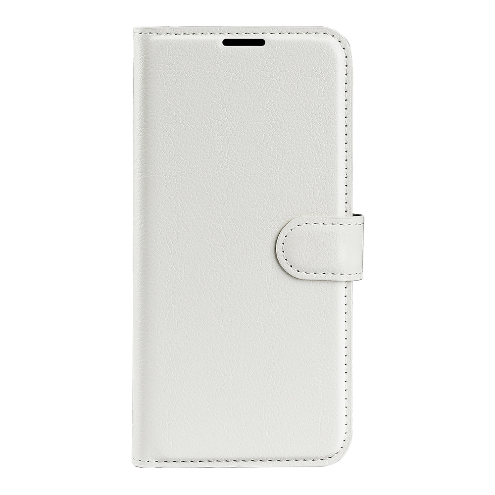 For-Xiaomi-15T-Pro-Case-Litchi-Texture-Shockproof-Leather-Wallet-Phone-Cover-White