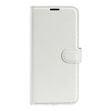 For-Xiaomi-15T-Pro-Case-Litchi-Texture-Shockproof-Leather-Wallet-Phone-Cover-White