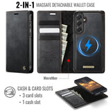 For-Samsung-Galaxy-S25-FE-Case-CASEME-C49-Compatible-with-MagSafe-RFID-Blocking-Detachable-Wallet-Leather-Phone-Cover-Black