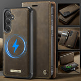 For-Samsung-Galaxy-S25-FE-Case-CASEME-C49-Compatible-with-MagSafe-RFID-Blocking-Detachable-Wallet-Leather-Phone-Cover-Coffee