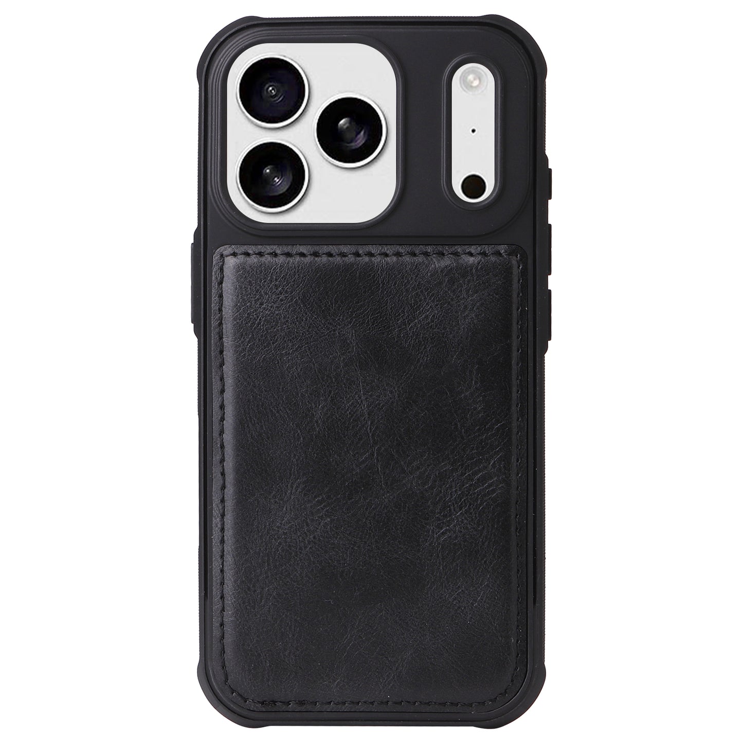 For-iPhone-17-Pro-Max-Phone-Case-PU-Leather-Zipper-Wallet-Detachable-Cover-Black