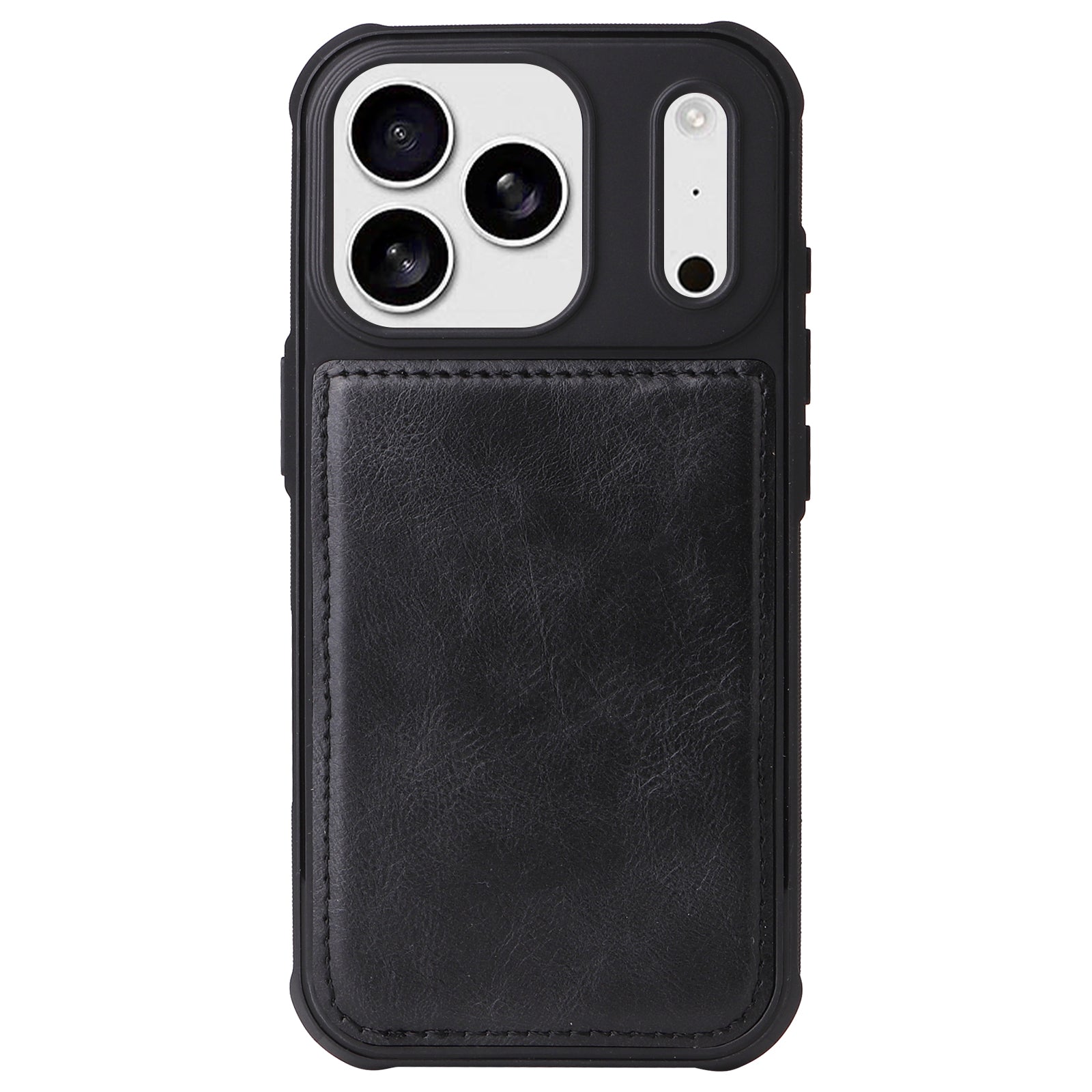 For-iPhone-17-Pro-Max-Phone-Case-PU-Leather-Zipper-Wallet-Detachable-Cover-Black