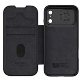 NILLKIN-Qin-Pro-Series-for-iPhone-17-Pro-Max-Case-with-Card-Slots-Leather-Phone-Cover-Black
