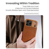 NILLKIN-Qin-Pro-Series-for-iPhone-17-Pro-Max-Case-with-Card-Slots-Leather-Phone-Cover-Black