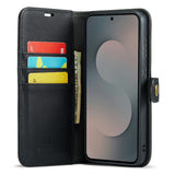 DG.MING-for-Samsung-Galaxy-S25-FE-Case-Detachable-Split-Leather-Phone-Cover-Black