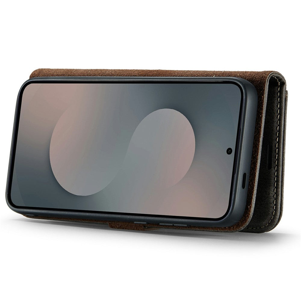 DG.MING-for-Samsung-Galaxy-S25-FE-Case-Detachable-Split-Leather-Phone-Cover-Grey