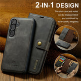 DG.MING-for-Samsung-Galaxy-S25-FE-Case-Detachable-Split-Leather-Phone-Cover-Grey
