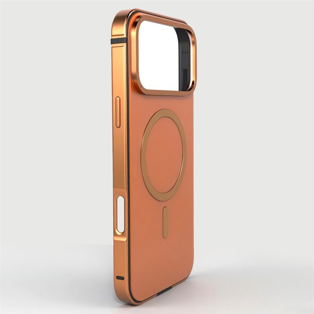 For-iPhone-17-Pro-Case-Metal-TPU-Frame-PC-Back-Phone-Cover-Compatible-with-MagSafe-Orange