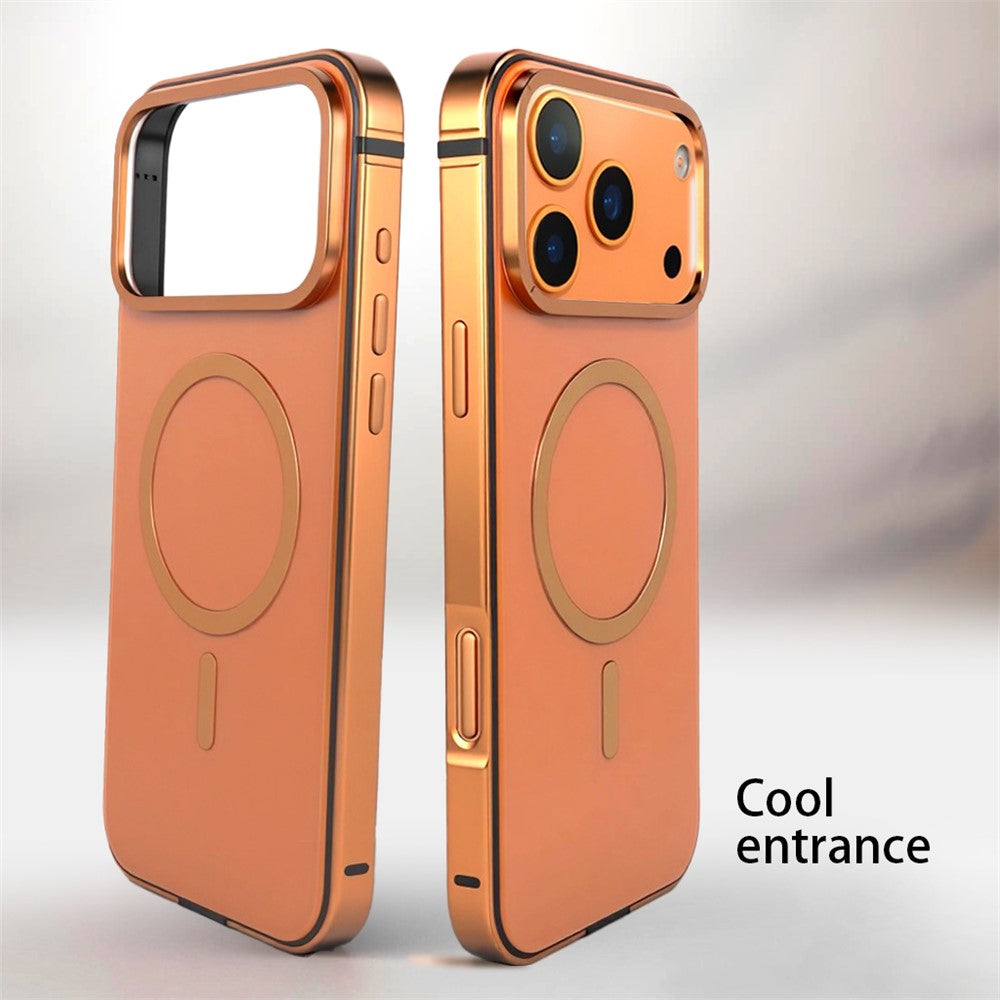 For-iPhone-17-Pro-Case-Metal-TPU-Frame-PC-Back-Phone-Cover-Compatible-with-MagSafe-Orange