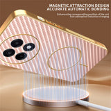 For-OnePlus-Ace-5-5G-/-5-Pro-5G-/-13R-5G-Phone-Case-Carbon-Fiber-Textured-Electroplated-TPU-Back-Cover-Pink