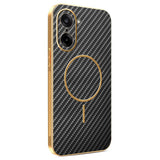 For-OnePlus-Ace-5-Racing-5G-/-Nord-CE5-5G-Phone-Case-Carbon-Fiber-Textured-Electroplated-TPU-Back-Cover-Black