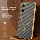 For-OnePlus-Ace-5-Racing-5G-/-Nord-CE5-5G-Phone-Case-Carbon-Fiber-Textured-Electroplated-TPU-Back-Cover-Coffee