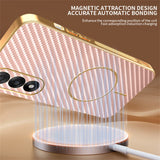 For-OnePlus-Ace-5-Ultra-5G-/-Nord-5-5G-Phone-Case-Carbon-Fiber-Textured-Electroplated-TPU-Back-Cover-Pink