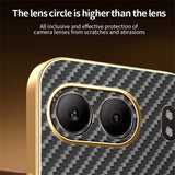 For-OnePlus-Nord-4-Phone-Case-Carbon-Fiber-Textured-Electroplated-TPU-Back-Cover-Black