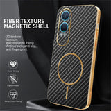 For-OnePlus-Nord-CE4-Lite-5G-Phone-Case-Carbon-Fiber-Textured-Electroplated-TPU-Back-Cover-Black