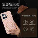 For-Motorola-Edge-50-Neo-5G-Phone-Case-Carbon-Fiber-Textured-Electroplated-TPU-Back-Cover-Pink