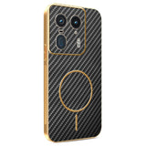 For-Motorola-Edge-50-Ultra-5G-Phone-Case-Carbon-Fiber-Textured-Electroplated-TPU-Back-Cover-Black