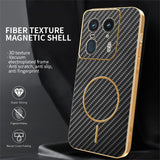 For-Motorola-Edge-50-Ultra-5G-Phone-Case-Carbon-Fiber-Textured-Electroplated-TPU-Back-Cover-Black