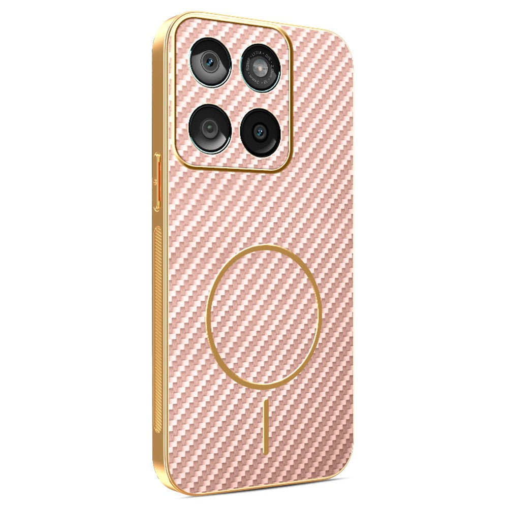 For-Motorola-Edge-60-Fusion-5G-/-Edge-60-5G-/-Edge-60s-5G-Phone-Case-Carbon-Fiber-Textured-Electroplated-TPU-Back-Cover-Pink