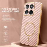 For-Motorola-Edge-60-Fusion-5G-/-Edge-60-5G-/-Edge-60s-5G-Phone-Case-Carbon-Fiber-Textured-Electroplated-TPU-Back-Cover-Pink