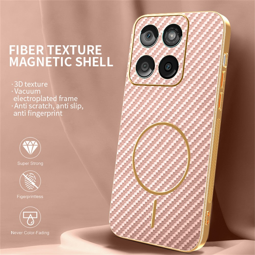 For-Motorola-Edge-60-Fusion-5G-/-Edge-60-5G-/-Edge-60s-5G-Phone-Case-Carbon-Fiber-Textured-Electroplated-TPU-Back-Cover-Pink