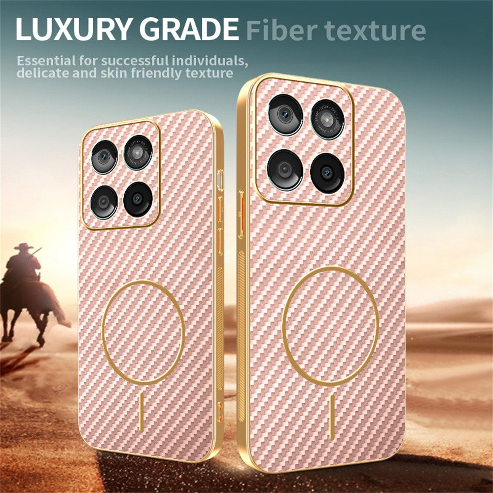 For-Motorola-Edge-60-Fusion-5G-/-Edge-60-5G-/-Edge-60s-5G-Phone-Case-Carbon-Fiber-Textured-Electroplated-TPU-Back-Cover-Pink