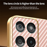 For-Motorola-Edge-60-Fusion-5G-/-Edge-60-5G-/-Edge-60s-5G-Phone-Case-Carbon-Fiber-Textured-Electroplated-TPU-Back-Cover-Pink