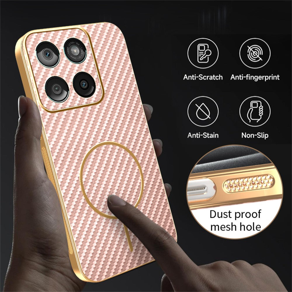 For-Motorola-Edge-60-Fusion-5G-/-Edge-60-5G-/-Edge-60s-5G-Phone-Case-Carbon-Fiber-Textured-Electroplated-TPU-Back-Cover-Pink