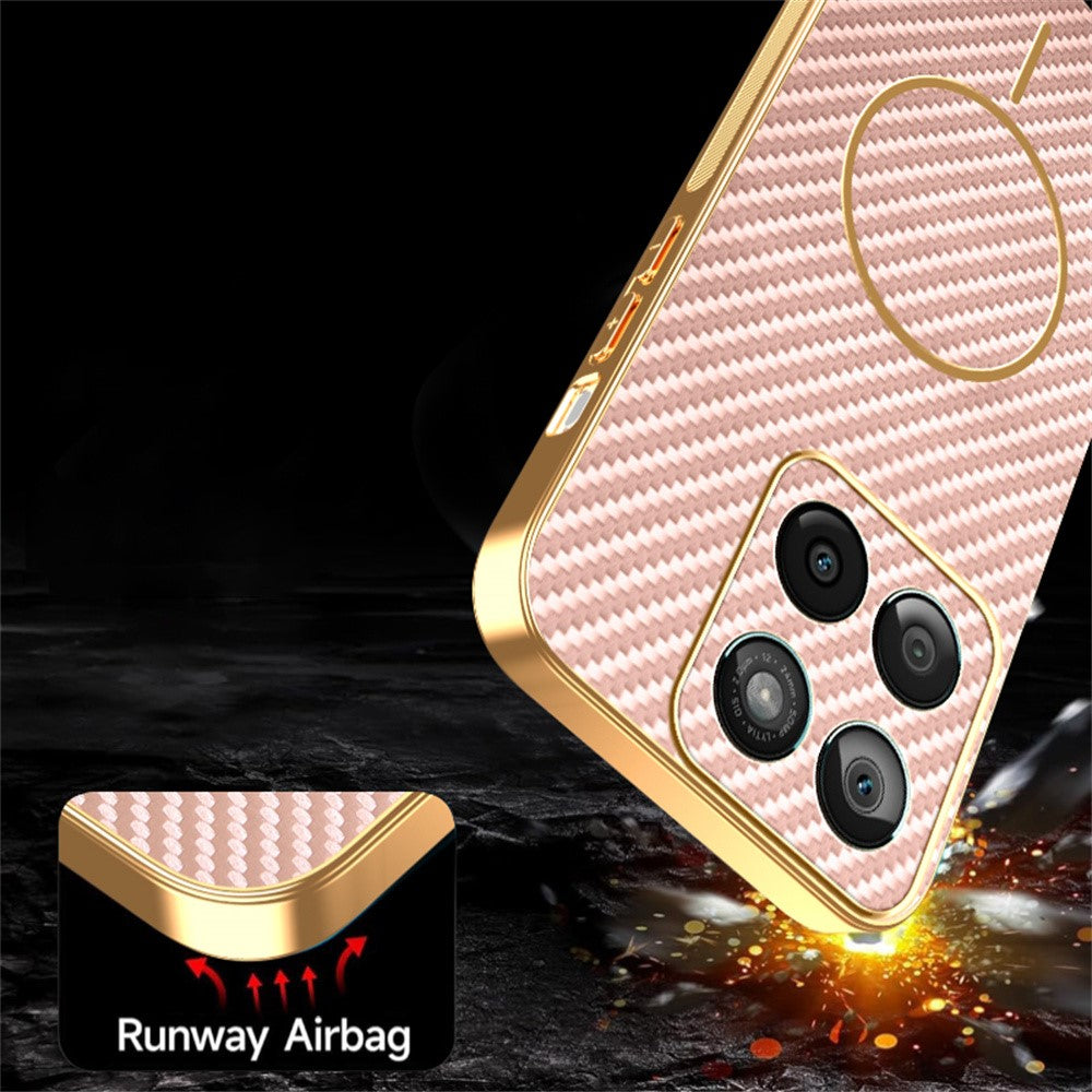 For-Motorola-Edge-60-Fusion-5G-/-Edge-60-5G-/-Edge-60s-5G-Phone-Case-Carbon-Fiber-Textured-Electroplated-TPU-Back-Cover-Pink