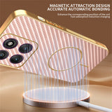 For-Motorola-Edge-60-Pro-5G-Phone-Case-Carbon-Fiber-Textured-Electroplated-TPU-Back-Cover-Pink