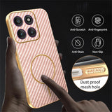 For-Motorola-Edge-60-Pro-5G-Phone-Case-Carbon-Fiber-Textured-Electroplated-TPU-Back-Cover-Pink