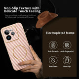 For-Realme-GT-7-Pro-5G-Phone-Case-Carbon-Fiber-Textured-Electroplated-TPU-Back-Cover-Pink