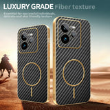 For-Realme-GT-7-Pro-5G-Phone-Case-Carbon-Fiber-Textured-Electroplated-TPU-Back-Cover-Black