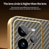 For-Realme-GT-7-Pro-5G-Phone-Case-Carbon-Fiber-Textured-Electroplated-TPU-Back-Cover-Coffee