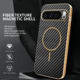 For-Google-Pixel-10-Pro-Phone-Case-Carbon-Fiber-Textured-Electroplated-TPU-Back-Cover-Black