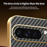 For-Google-Pixel-9-Pro-XL-Phone-Case-Carbon-Fiber-Textured-Electroplated-TPU-Back-Cover-Black