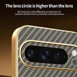 For-Google-Pixel-9-Pro-XL-Phone-Case-Carbon-Fiber-Textured-Electroplated-TPU-Back-Cover-Coffee