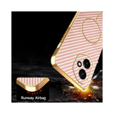 For-Honor-400-5G-(Global)-Phone-Case-Carbon-Fiber-Textured-Electroplated-TPU-Back-Cover-Pink