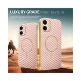 For-Samsung-Galaxy-A06-4G-Phone-Case-Carbon-Fiber-Textured-Electroplated-TPU-Back-Cover-Pink
