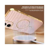 For-Samsung-Galaxy-A06-4G-Phone-Case-Carbon-Fiber-Textured-Electroplated-TPU-Back-Cover-Pink