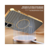 For-Samsung-Galaxy-S25-Edge-Phone-Case-Carbon-Fiber-Textured-Electroplated-TPU-Back-Cover-Coffee