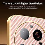 For-Xiaomi-15-Ultra-Phone-Case-Carbon-Fiber-Textured-Electroplated-TPU-Back-Cover-Pink