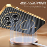 Phone-Case-For-Xiaomi-Redmi-14C-4G-/-14R-5G-/-A4-5G-/-Poco-C75-4G-Carbon-Fiber-Textured-Electroplated-TPU-Back-Cover-Black