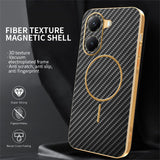 For-Xiaomi-Poco-X7-Pro-5G-/-Redmi-Turbo-4-5G-Phone-Case-Carbon-Fiber-Textured-Electroplated-TPU-Back-Cover-Black