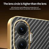 For-Xiaomi-Redmi-Turbo-4-Pro-5G-/-Poco-F7-5G-Phone-Case-Carbon-Fiber-Textured-Electroplated-TPU-Back-Cover-Black