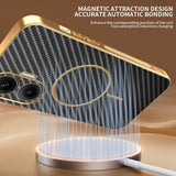 For-Xiaomi-Redmi-Turbo-4-Pro-5G-/-Poco-F7-5G-Phone-Case-Carbon-Fiber-Textured-Electroplated-TPU-Back-Cover-Black