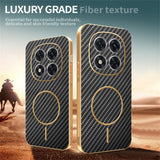 For-Xiaomi-Redmi-Note-14-Pro-5G-/-Poco-X7-5G-Phone-Case-Carbon-Fiber-Textured-Electroplated-TPU-Back-Cover-Black