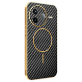 For-Xiaomi-Redmi-K80-5G-/-Poco-F7-Pro-5G-Phone-Case-Carbon-Fiber-Textured-Electroplated-TPU-Back-Cover-Black