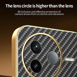 For-Xiaomi-Redmi-K80-5G-/-Poco-F7-Pro-5G-Phone-Case-Carbon-Fiber-Textured-Electroplated-TPU-Back-Cover-Black